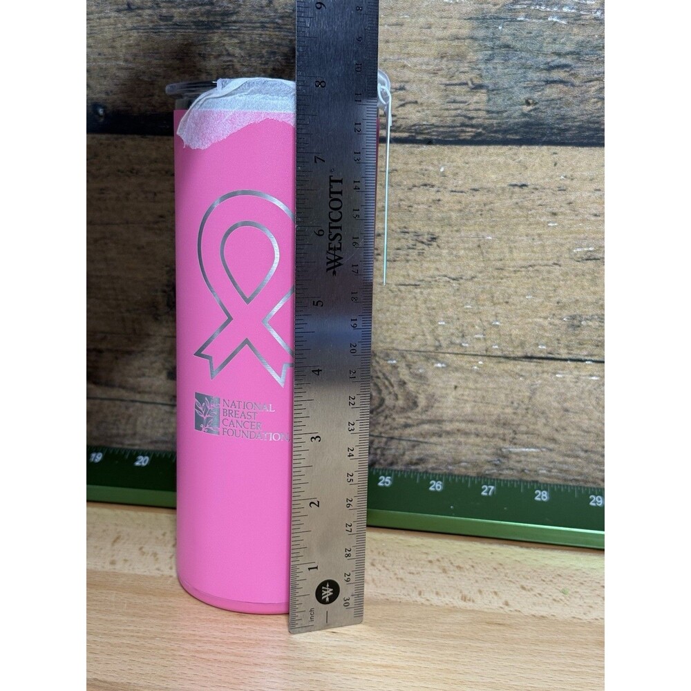 🩷NWT - Swig Life 20oz Breast Cancer Awareness Pink Bow Tumbler Straw Cleaner - Picture 5 of 11